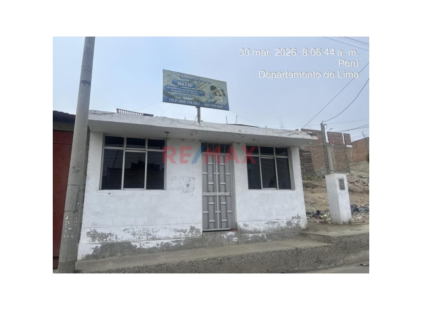 terreno - venta - Area: 194.10m2 - Venta De Terreno 194.1 M2 En Chancay