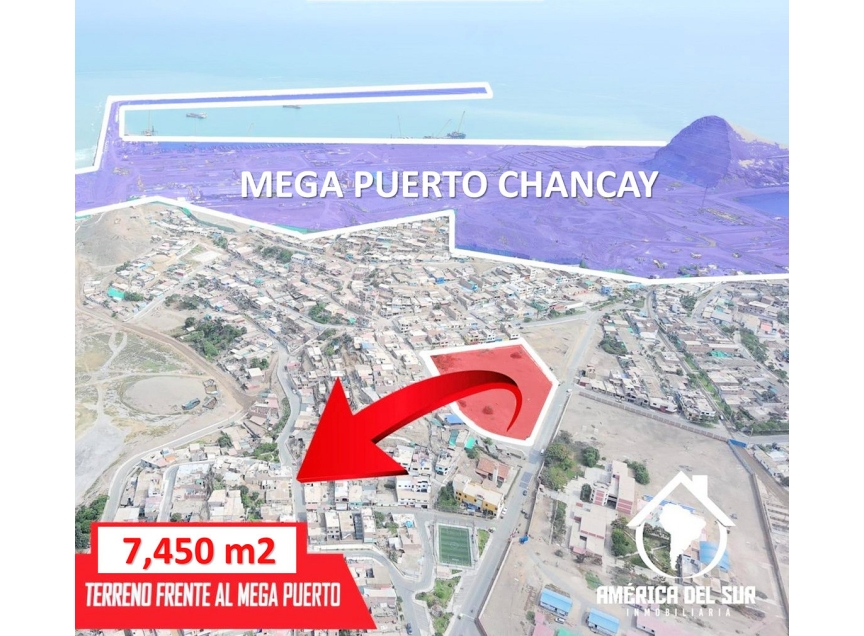 terreno - venta - Area: 7450.00m2 - Terreno Industrial o Residencial - Al lado del MegaPuerto Chancay